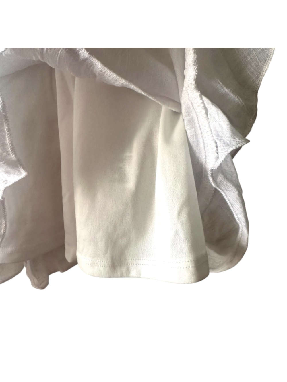 NWT Francesca’s White Smocked Mini Dress Bridal Shower Grad Open Back Large - Picture 5 of 10